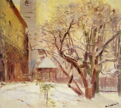Picture of COURTYARD IN WINTER 1910