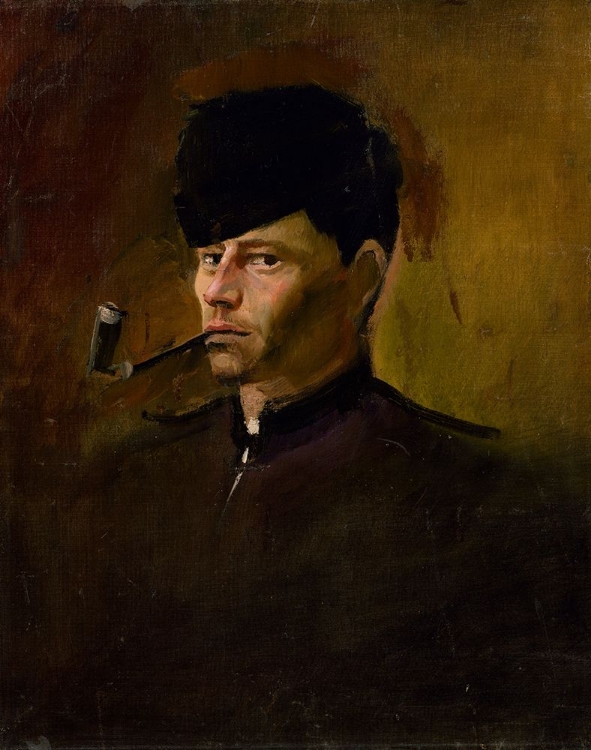 Picture of DANDY IN FUR CAP WITH PIPE