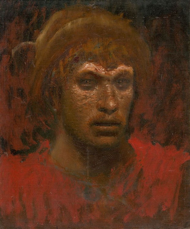 Picture of HEAD OF A REBEL DRESSED IN RED