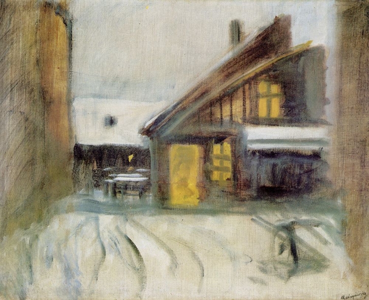 Picture of HOUSE AT DUSK CA 1910