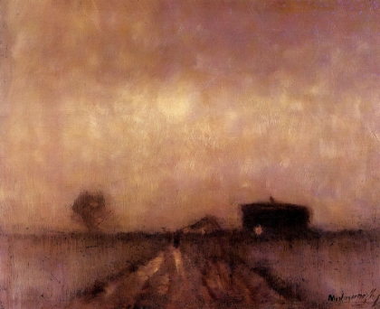 Picture of MISTY LANDSCAPE WITH ROAD 1897