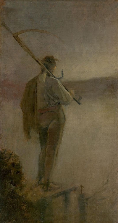 Picture of MOWER BY THE RIVER