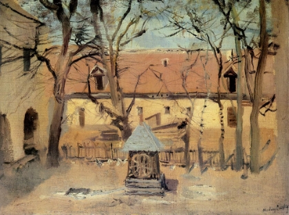 Picture of PART OF A COURTYARD WITH WELL CA 1910