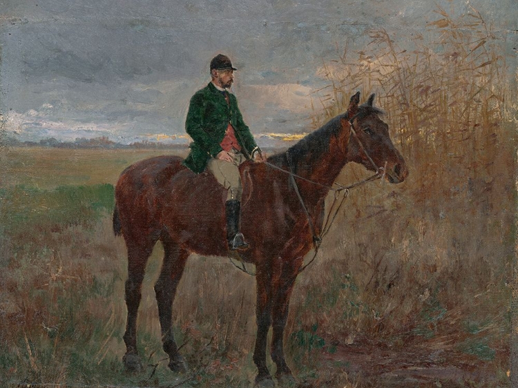 Picture of STUDY OF A RIDER ON A HORSE