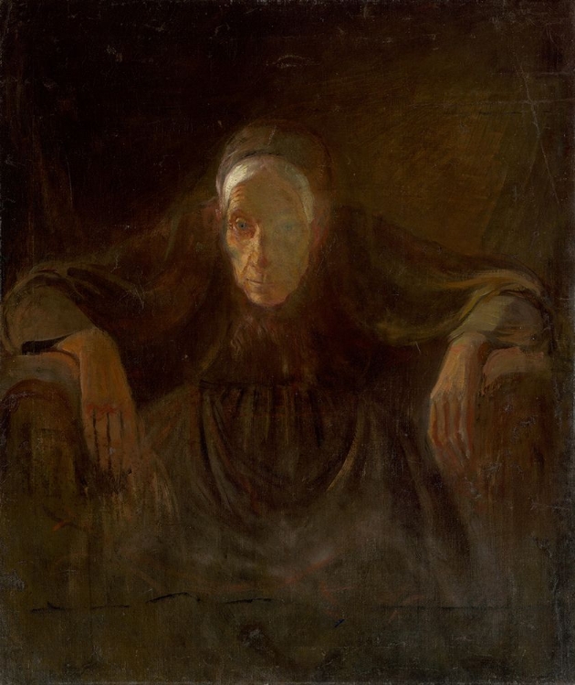 Picture of STUDY OF AN OLD WOMAN