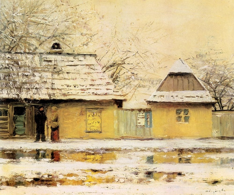 Picture of VILLAGE STREET IN WINTER