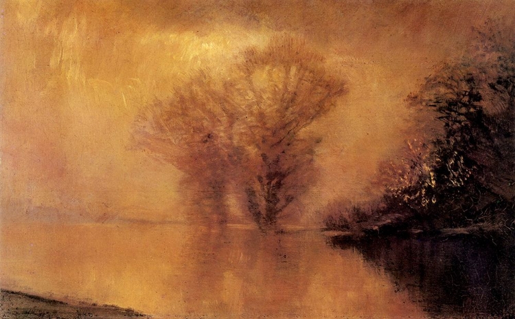 Picture of WATERSIDE SCENE IN LUMINISCENT HAZE