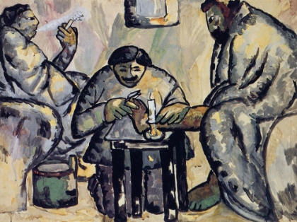 Picture of CHIROPODIST AT THE BATHS 1911