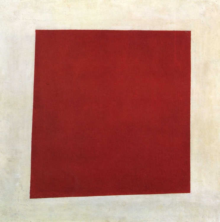 Picture of RED SQUARE, PEASANT WOMAN IN 2 DIMENSIONS 1915