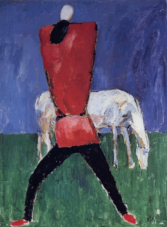 Picture of UNTITLED, MAN AND HORSE  CA 1928