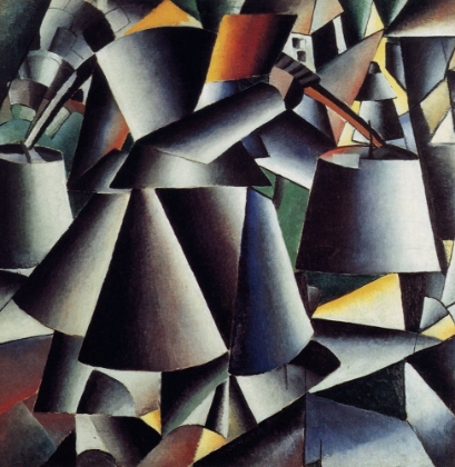 Picture of WOMAN WITH WATER PAILS, DYNAMIC ARRANGEMENT 1912