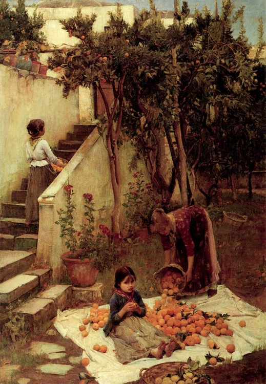 Picture of THE ORANGE GATHERERS CA 1890