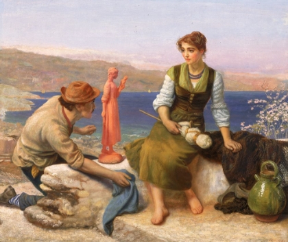 Picture of THE POTTERS COURTSHIP 1886