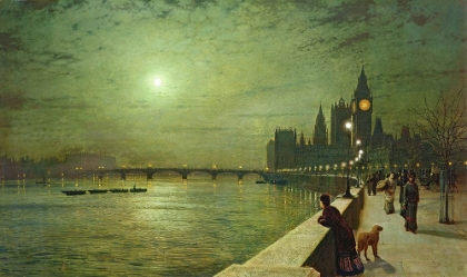 Picture of REFLECTIONS ON THE THAMES, WESTMINSTER 1880