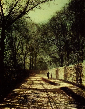 Picture of TREE SHADOWS ON THE PARK WALL, LEEDS 1872