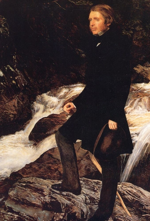 Picture of PORTRAIT OF JOHN RUSKIN 1854 DETAIL