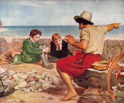 Picture of THE BOYHOOD OF RALEIGH 1870