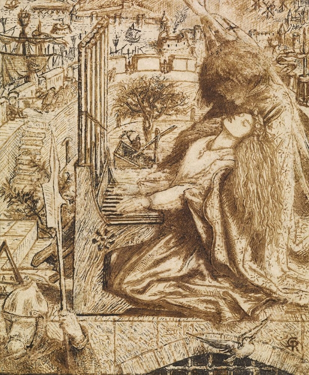 Picture of DESIGN FOR MOXONS TENNYSON SAINT CECILIA 1850