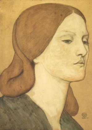 Picture of PORTRAIT OF ELIZABETH SIDDAL CA 1860