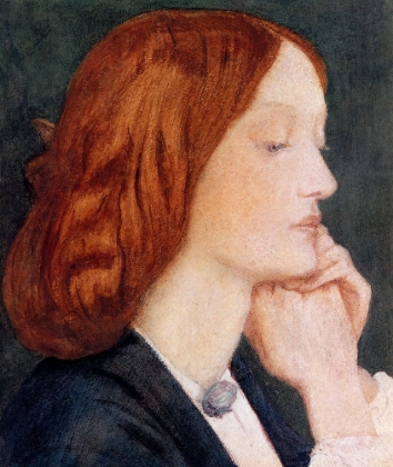 Picture of PORTRAIT OF ELIZABETH SIDDAL 1854