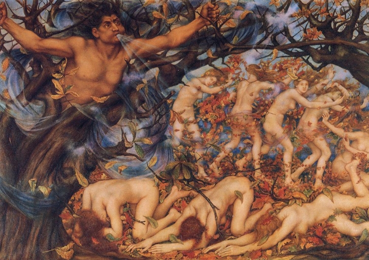 Picture of BOREAS AND THE FALLEN LEAVES 1910