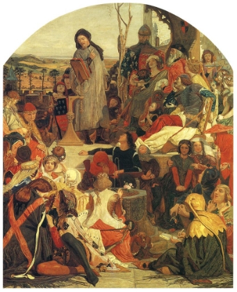 Picture of CHAUCER AT COURT OF EDWARD III CA 1845