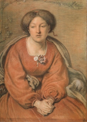 Picture of THINKING, EMMA MADOX BROWN CA 1870