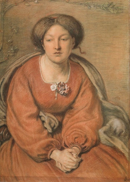 Picture of THINKING, EMMA MADOX BROWN CA 1870