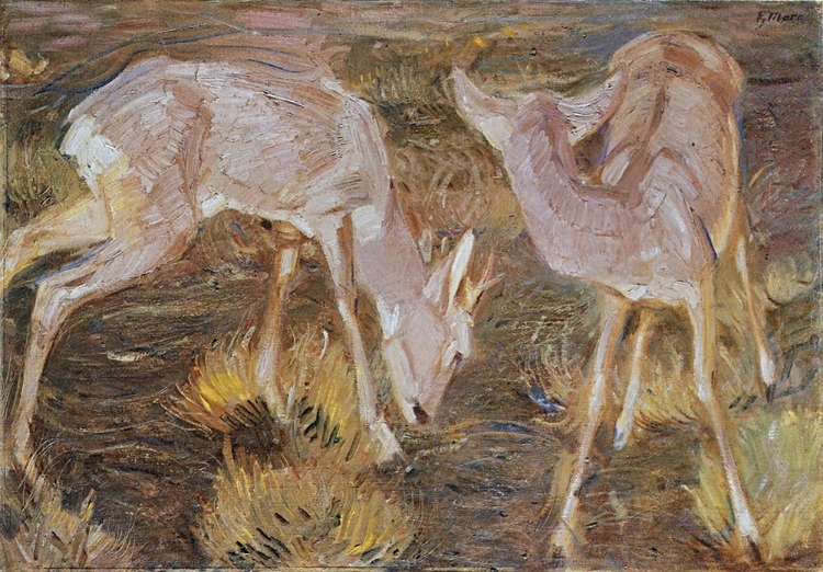 Picture of DEER AT DUSK 1909