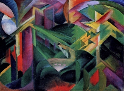 Picture of DEER IN A MONASTERY GARDEN 1912