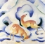 Picture of DEER IN THE SNOW 1911