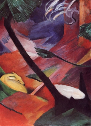 Picture of DEER IN THE WOODS II 1912