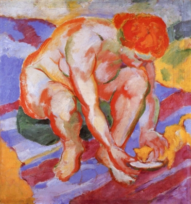 Picture of NUDE WITH CAT 1910