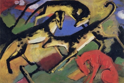 Picture of PLAYING DOGS CA 1912