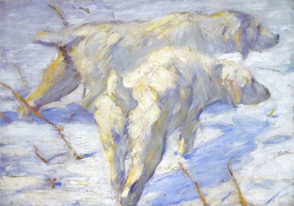 Picture of SIBERIAN SHEEPDOG IN THE SNOW 1909