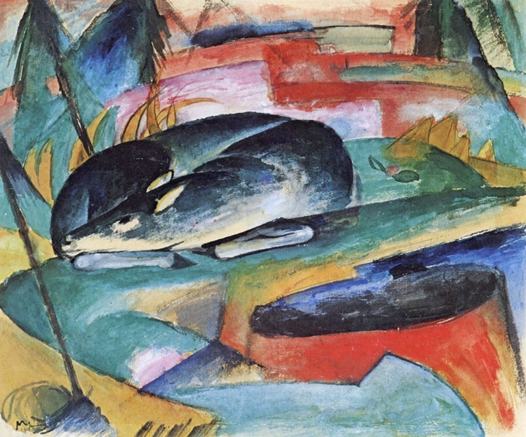 Picture of SLEEPING DEER 1913