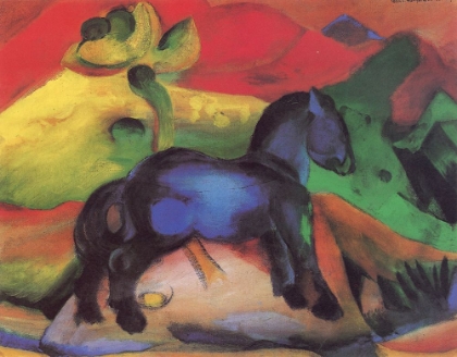 Picture of THE LITTLE BLUE HORSE 1912