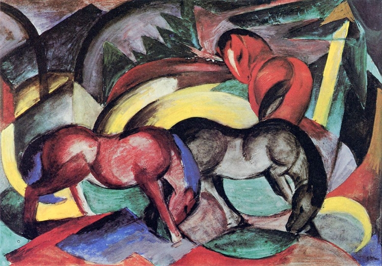 Picture of THREE HORSES 1912