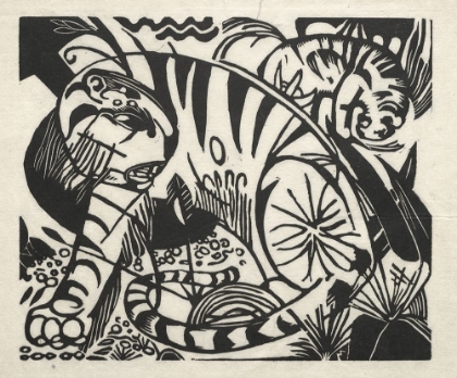 Picture of TIGER WOODCUT 1912