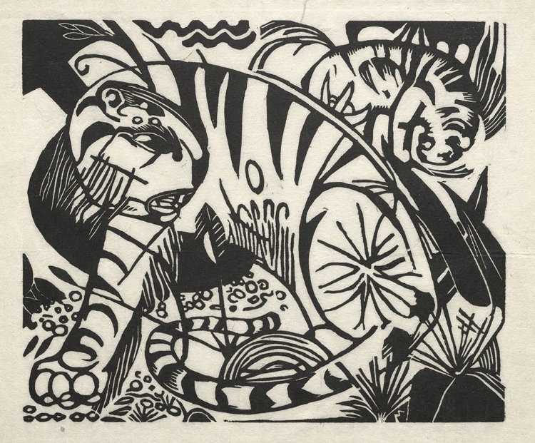 Picture of TIGER WOODCUT 1912