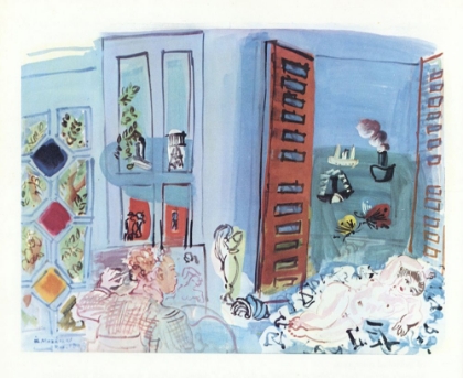 Picture of ARTIST AND MODEL IN HIS STUDIO, LE HAVRE 1929