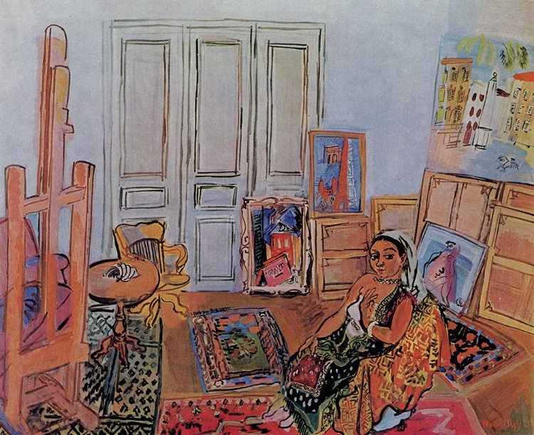 Picture of INDIAN MODEL IN THE STUDIO IN LIMPASSE GUELMA 1928