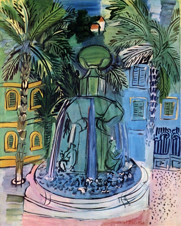Picture of THE FOUNTAIN AT HYERES 1928