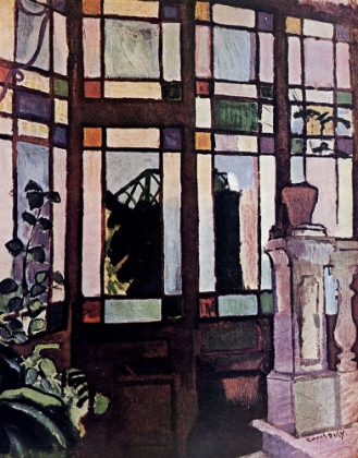 Picture of WINDOW WITH COLOURED PANES 1906