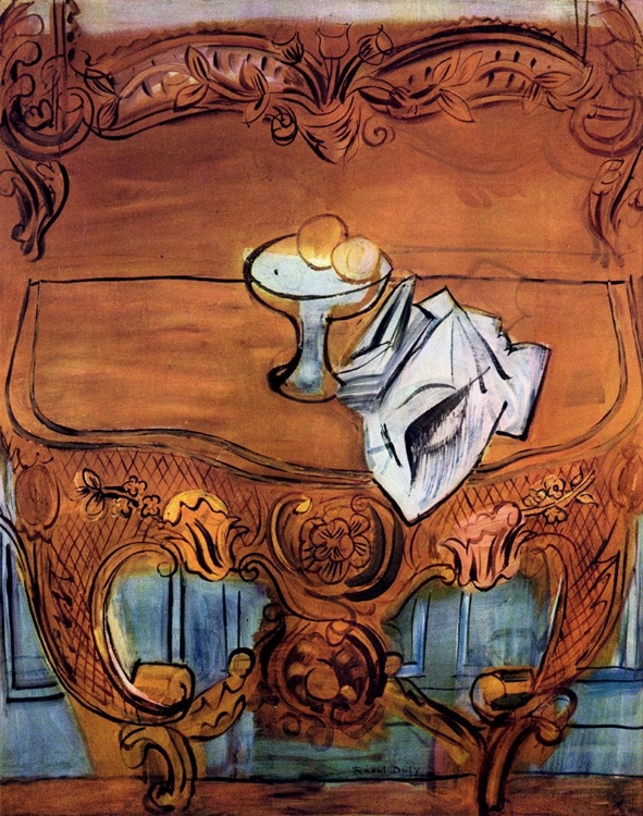 Picture of YELLOW CONSOLE TABLE 1947