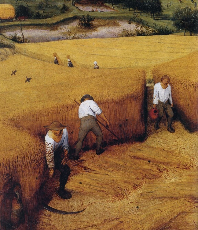 Picture of THE CORN HARVEST DETAIL 1565