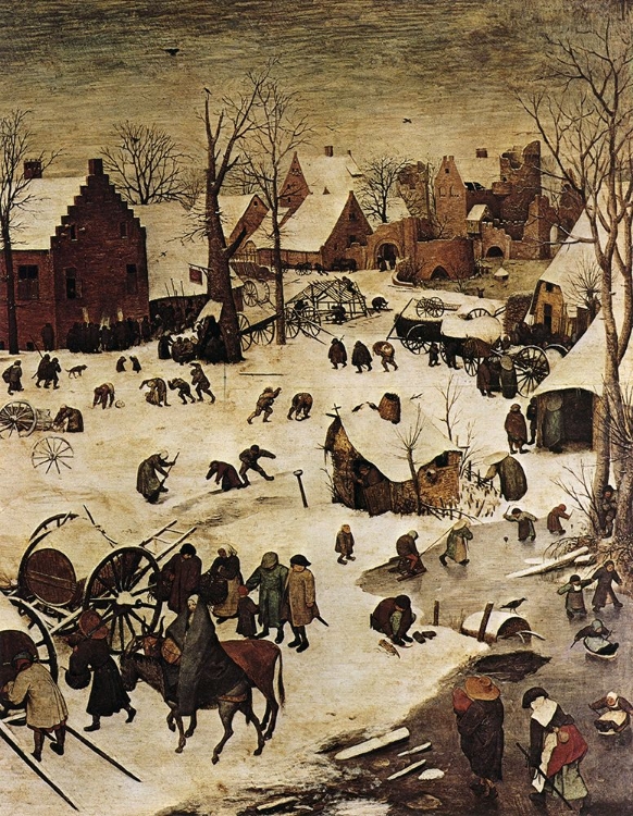 Picture of THE PEOPLES CENSUS AT BETHLEHEM DETAIL 1566