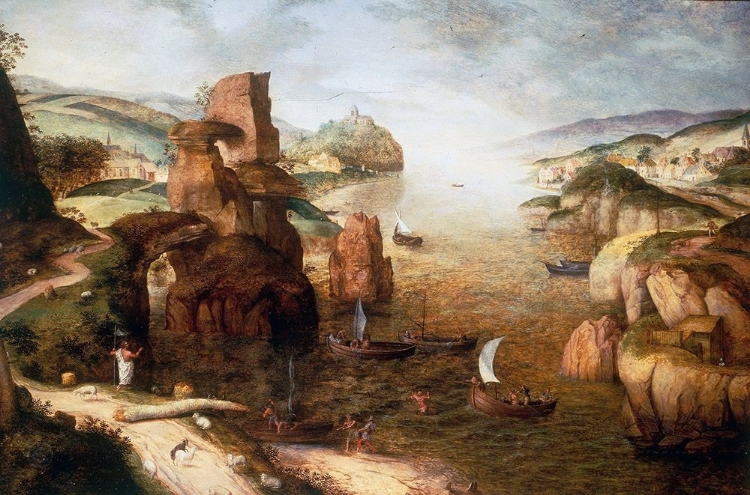 Picture of CHRIST AND APOSTLES AT THE SEA OF GALILEE 1553