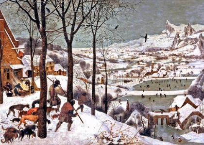 Picture of HUNTERS IN THE SNOW WINTER