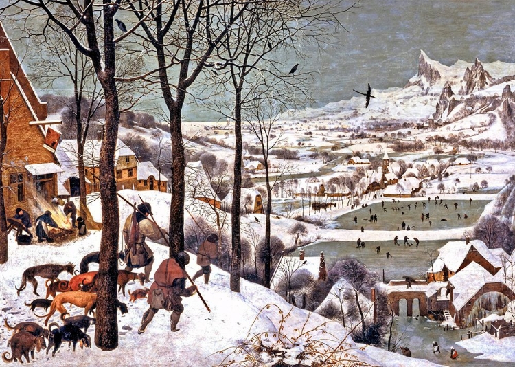 Picture of HUNTERS IN THE SNOW WINTER